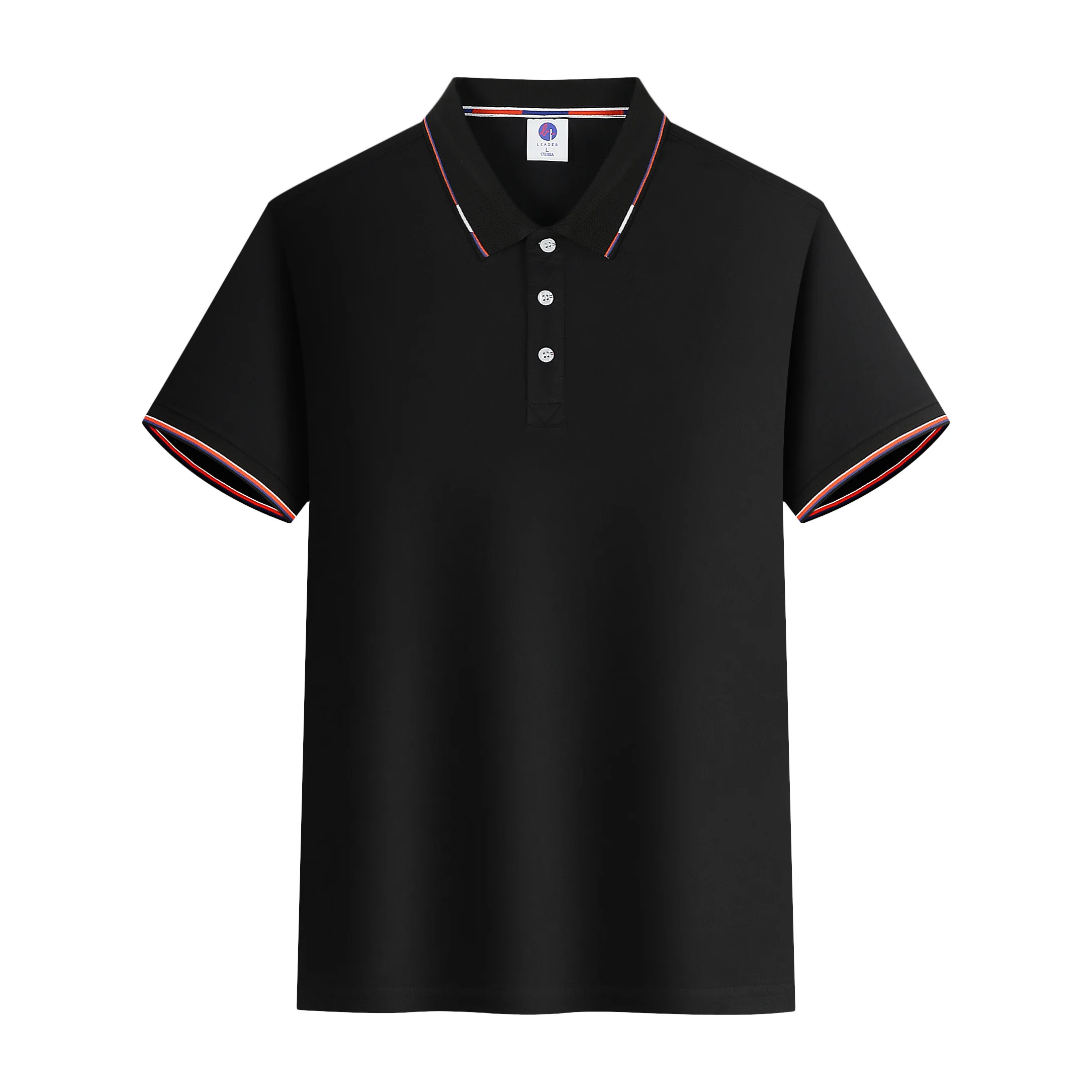 

New Men's Polo Shirts Men's Casual Deer Embroidery 35% Cotton Polo Shirts Men's Short Sleeves Large Polo Men's