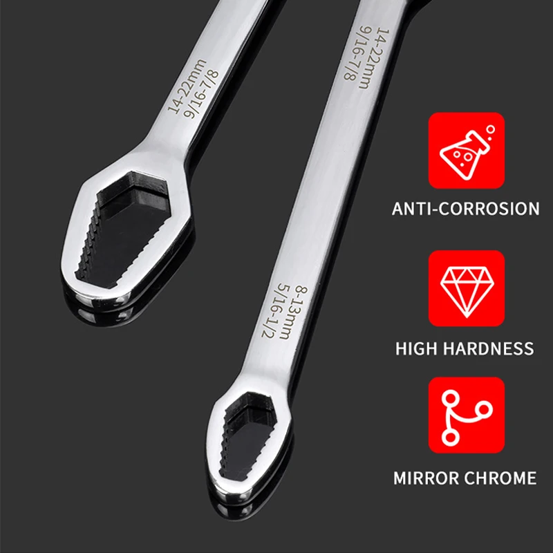 

Multifunction Wrenches Universal Double End Self-tightening Spanner Tool 8-22mm Screw Nuts Non-Slip Wrenches Repair Hand Tools