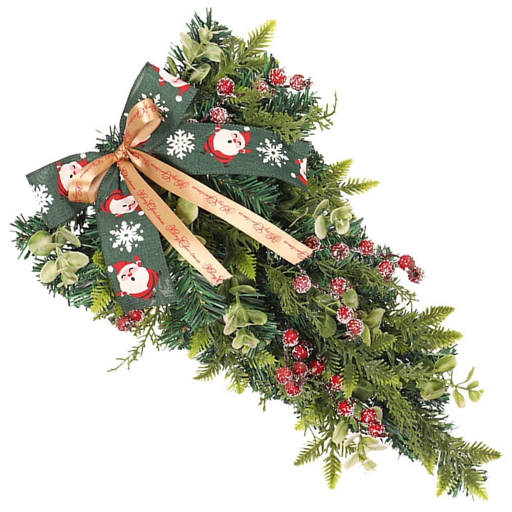 

Christmasdoor Decor Wreath Hanging Upside Down Tree Wall Teardropdecorations Garland Candy Cane