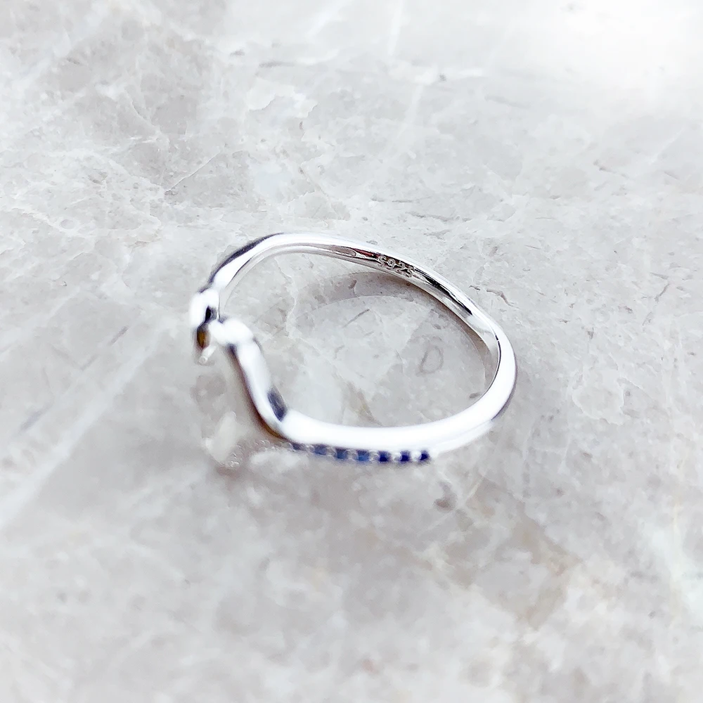 Кольцо Thaddaeus Синее Серебро 925