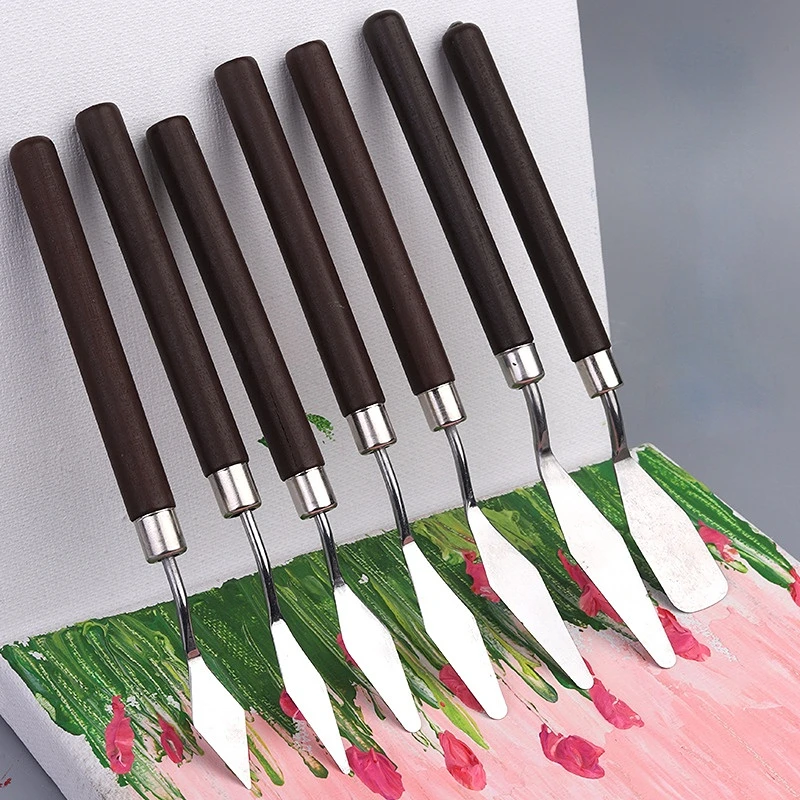 

1pc Painting Knives Painting Scratch Knife for For Oil Painting Scribing Knife Professional Stainless Steel Arts Painting Tools