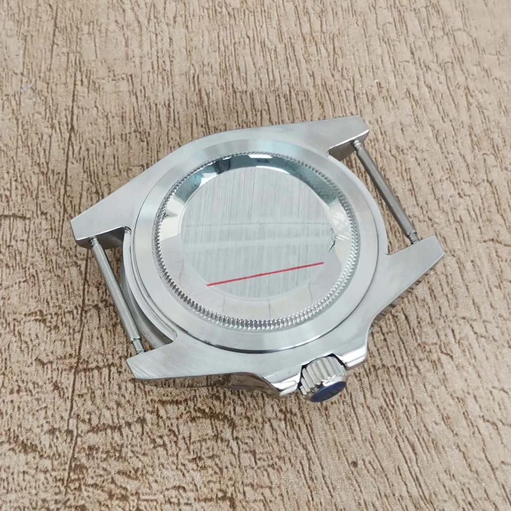 40mm Watch Case Accessories Stainless Steel Sapphire Glass Fit Miyota 8215 8205 8200 Mingzhu 2813 3804 ETA2836 2834 Movement