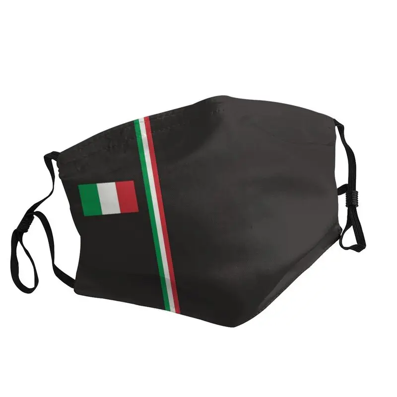 

Italy Flag Face Mask Men Dustproof Italian Pride Patriotic Mask Protection Respirator Non-Disposable Mouth Muffle