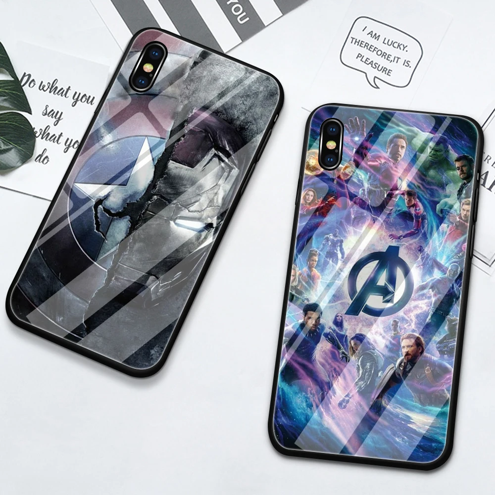 

Marvel Avengers Iron Man Cover for Xiaomi Mi 8 Lite 9 9T 10T 11 11I 11T 12 12X Pro A1 5X A2 6X Lite A3 CC9E Glass Phone Case