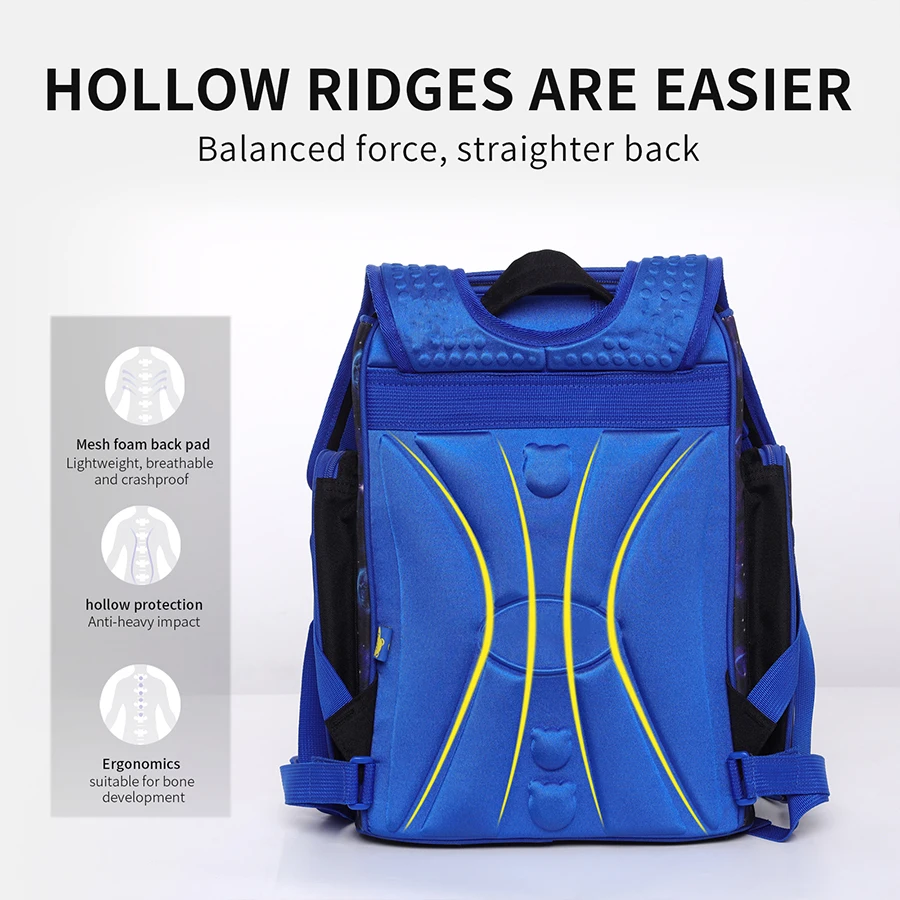 Kids Grade 1-5 Student Children Orthopedic Spaceship Pattern School Bags For Boys Bagpack Mochila Escolar Satchel Backpack