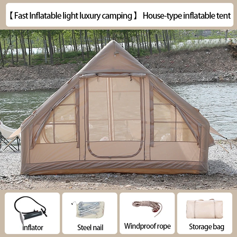 Уличная палатка для кемпинга утолщенная конька на крыше 4-10 человек
