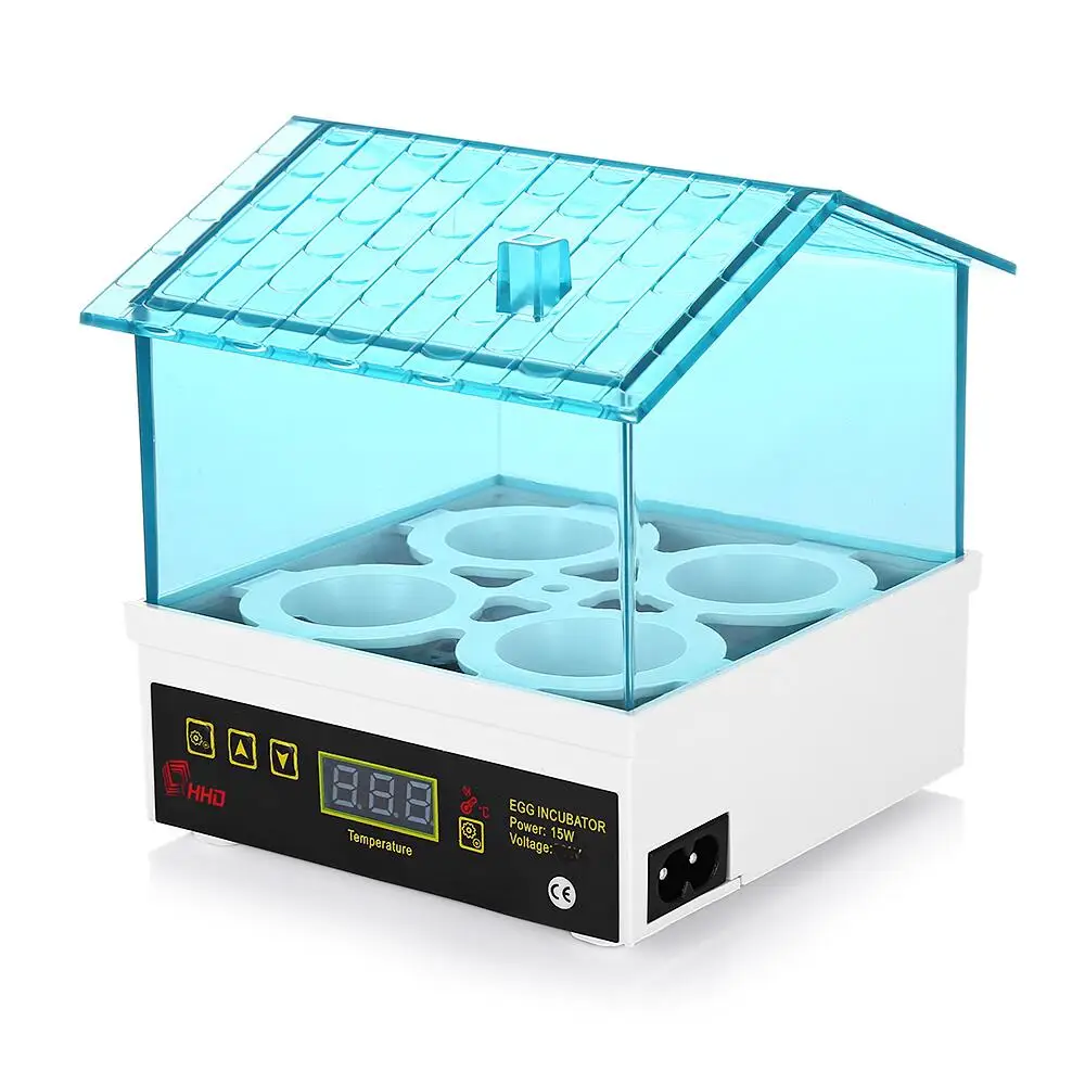 

Mini Ultra-Silent Automatic Digital Egg Incubator Hatcher Small Brooder 4 Eggs Poultry Hatcher for Chickens Ducks Birds Turtle
