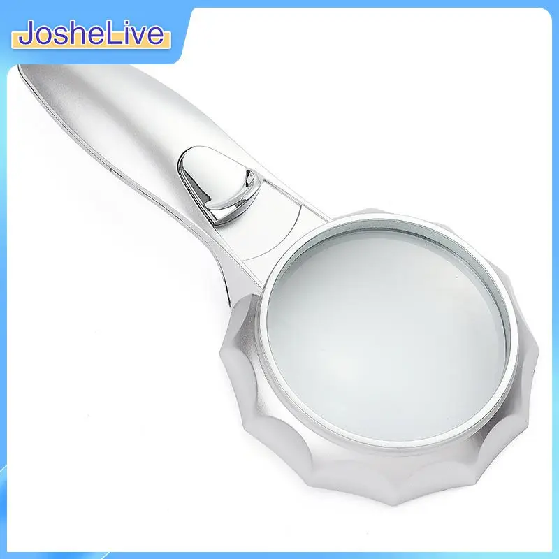 

Magnifying Glass with Led Lights High Magnification Jewelry Magnifier Handheld 7 Times LED Light Optical Old Reading Dropship