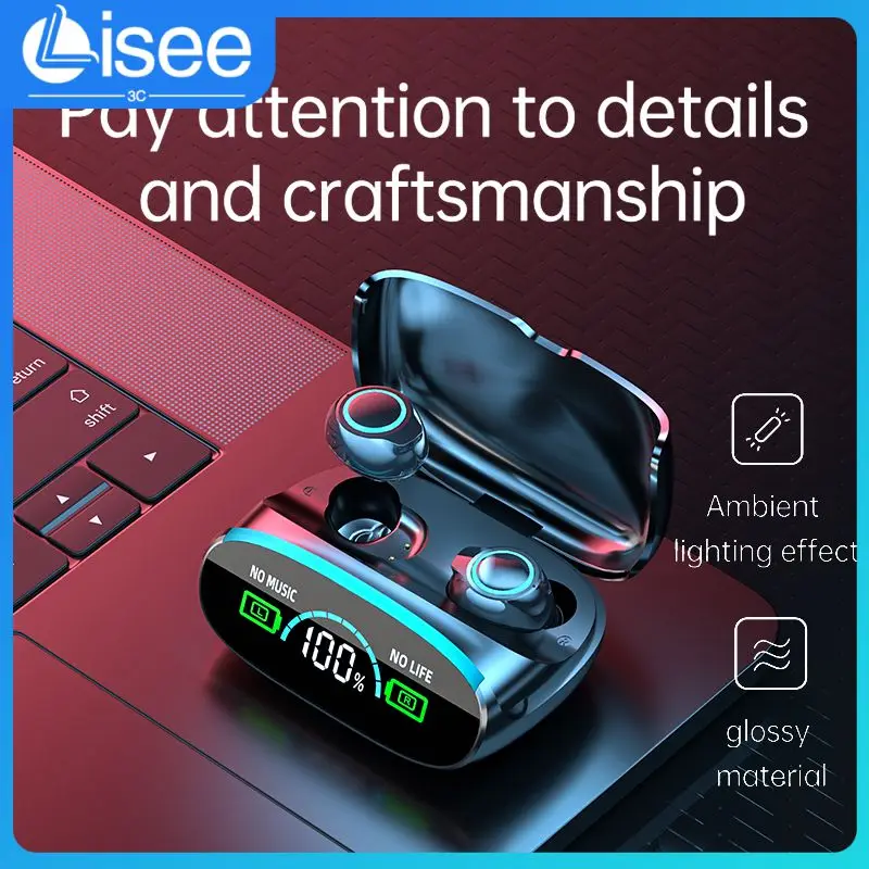 

Беспроводные мини-наушники с микрофоном и дисплеем уровня шума