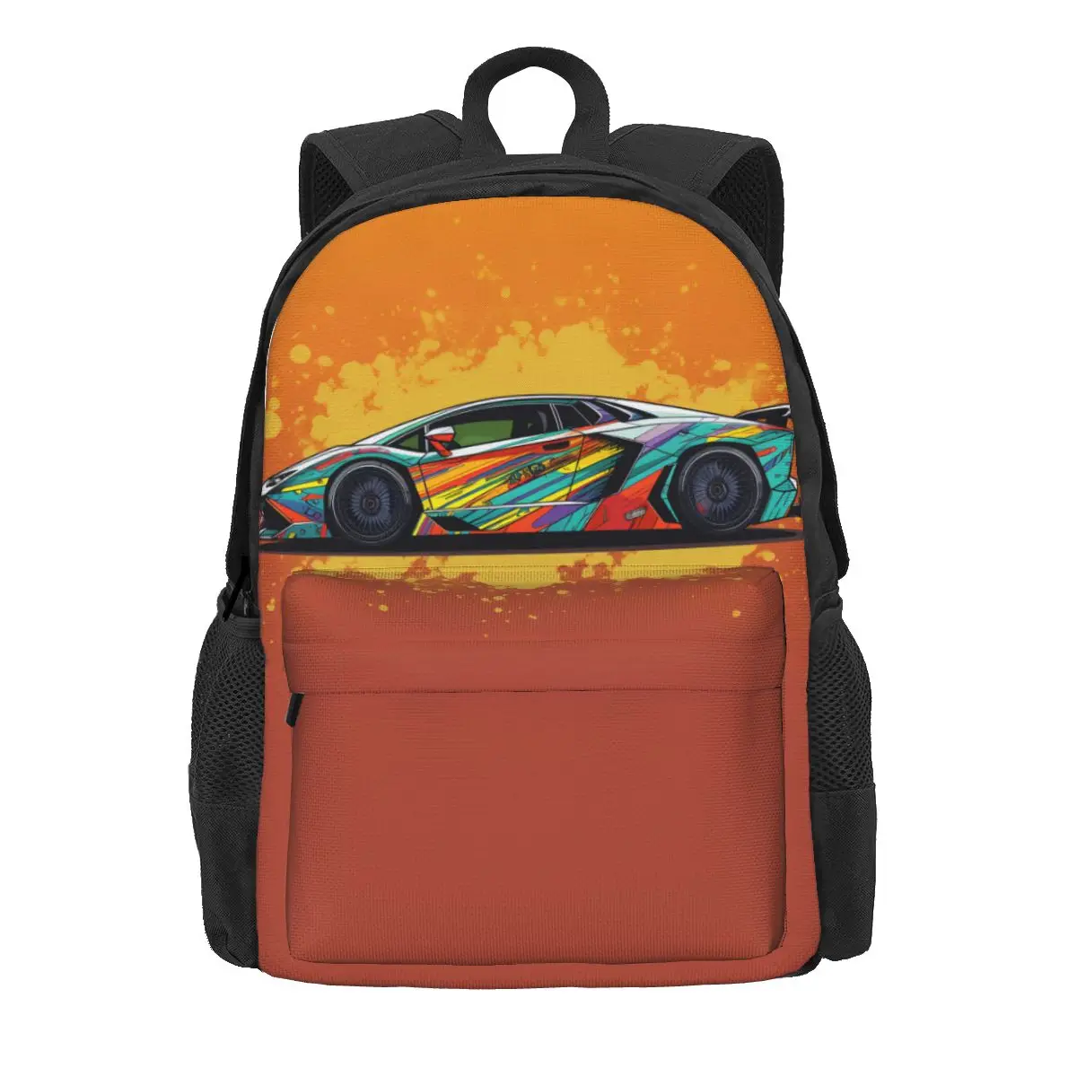 

Роскошный спортивный автомобильный рюкзак, разноцветный ретро рюкзаки Kawaii для женщин и мужчин, Университетский узор, школьные сумки, дизай...