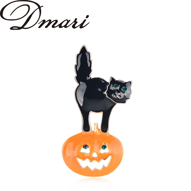 

Dmari Women Brooch Halloween Festival Element Badge Cute Cat Pumpkin Pin Gift For Child Party Accessories Luxury Jewelry2022