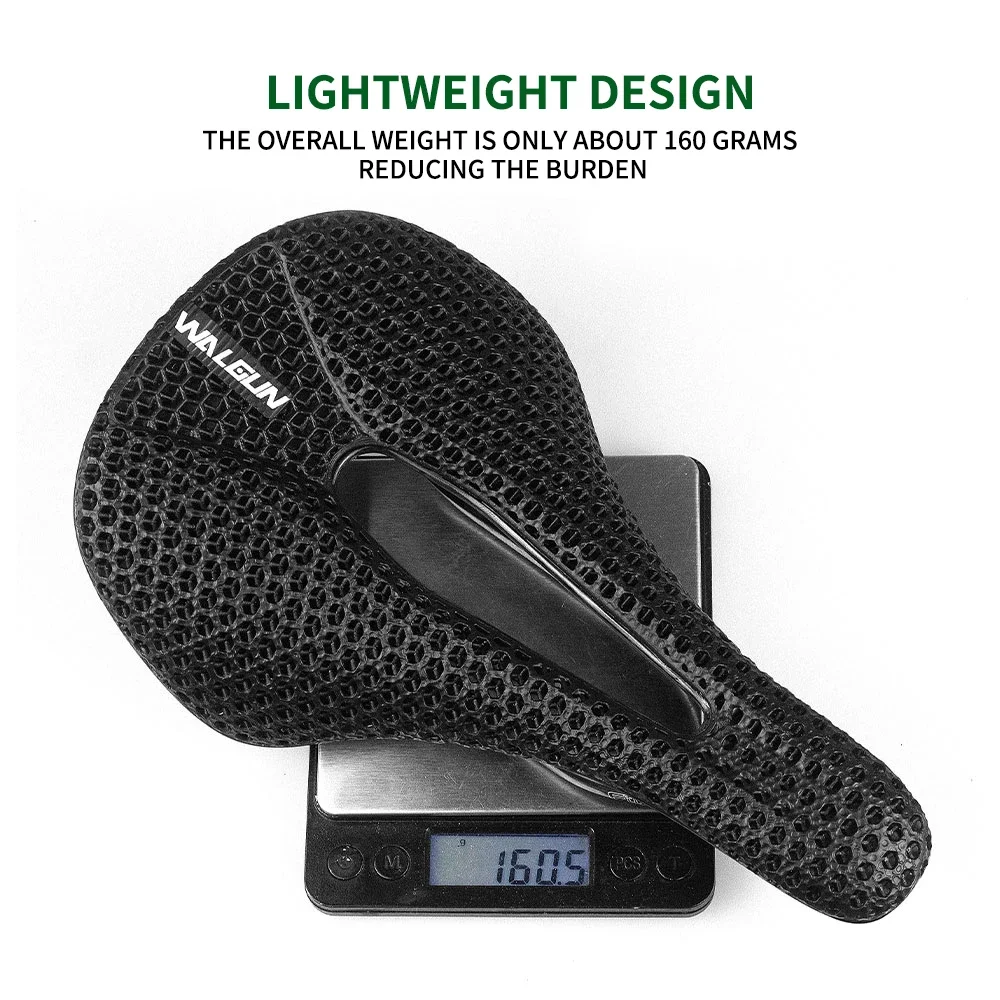 Сверхлегкое велосипедное седло из углеродного волокна Walgun 143 мм кожаный корпус с