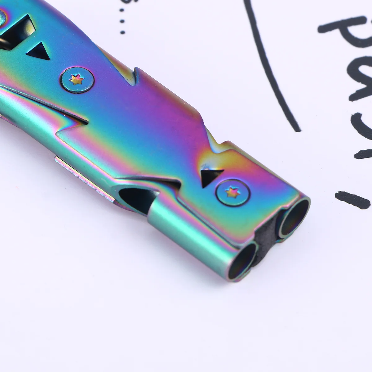 1 шт. аварийные свистки с высоким шагом двойные трубки свисток спасателя ремешок