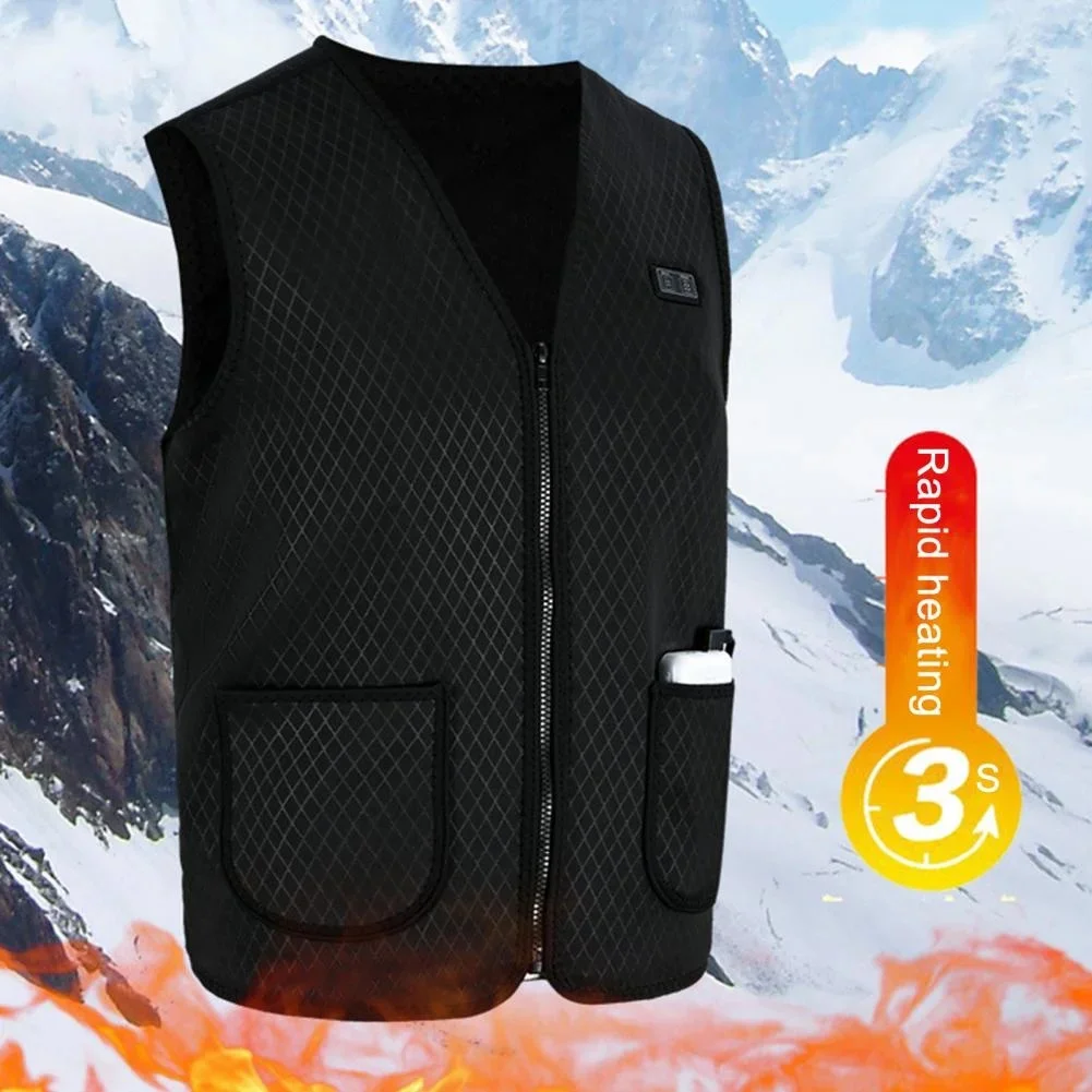 

8 Places Heating jacket, USB smart switch heating vest, electric heating hunting vest, men's and women's heating padde