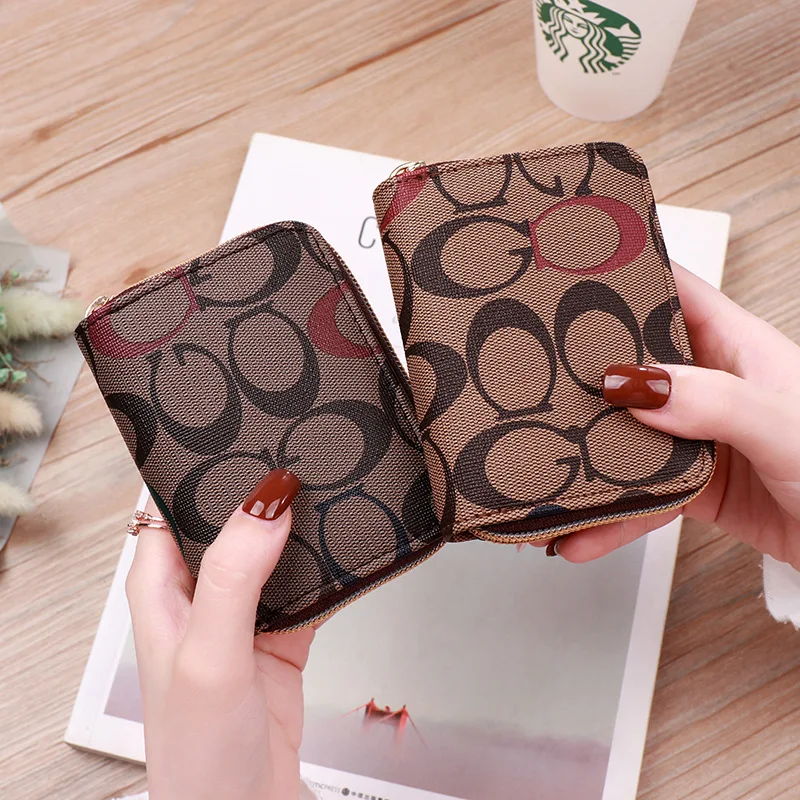 

New Fashion Credit Card Holder Coin Purse for Women PU Leather Cardholder Wallet High Quality Zipper ID Credit CardHolder Wallet