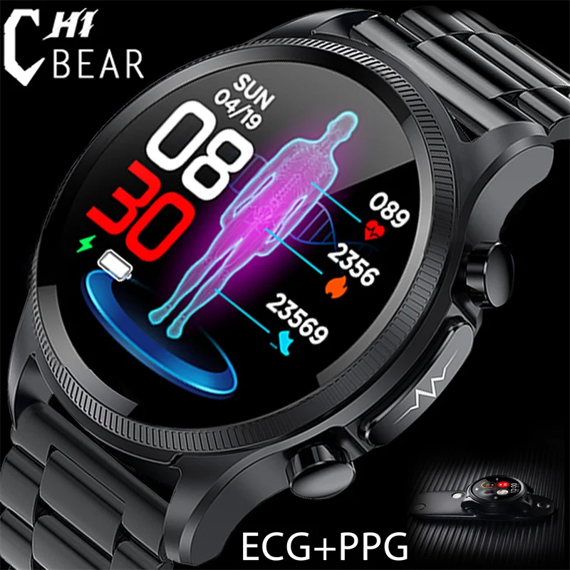 

Cardica Blood Glucose Smart Watch ECG Monitoring Blood Pressure Body Temperature Smartwatch Men IP68 Waterproof Fitness Tracker