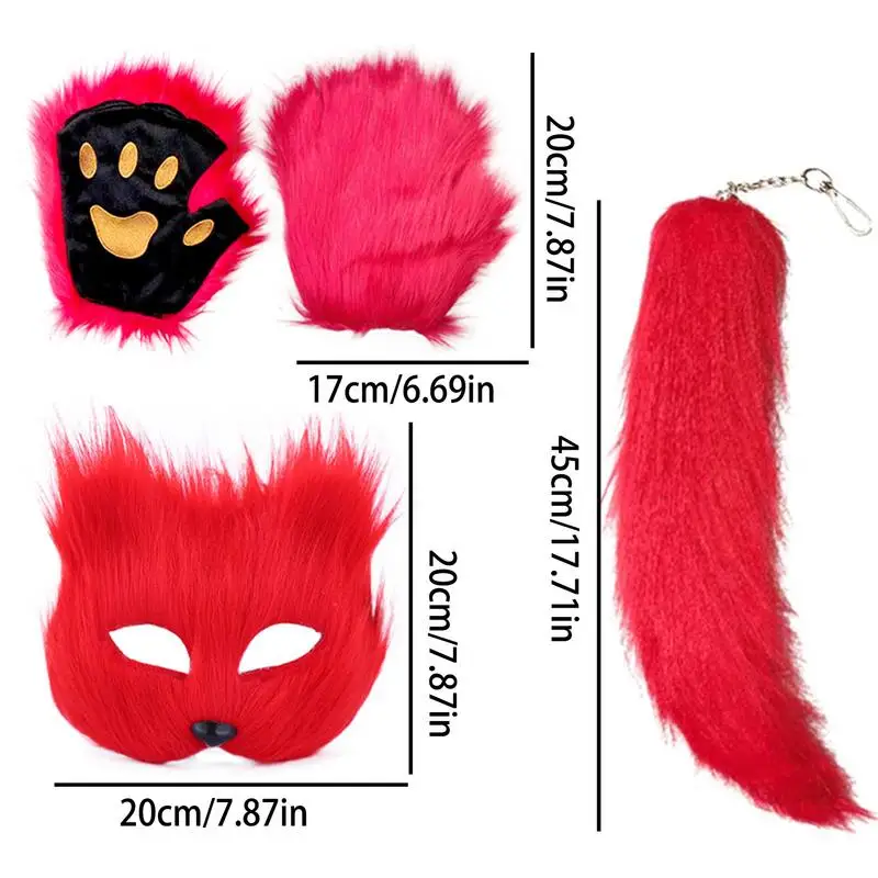 Аксессуар для костюма Хэллоуина с изображением животного хвоста кота