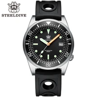 steeldive sd1979 sandblast stainless steel case 200m waterproof 42 5mm nh35 automatic dive watch with ceramic bezel