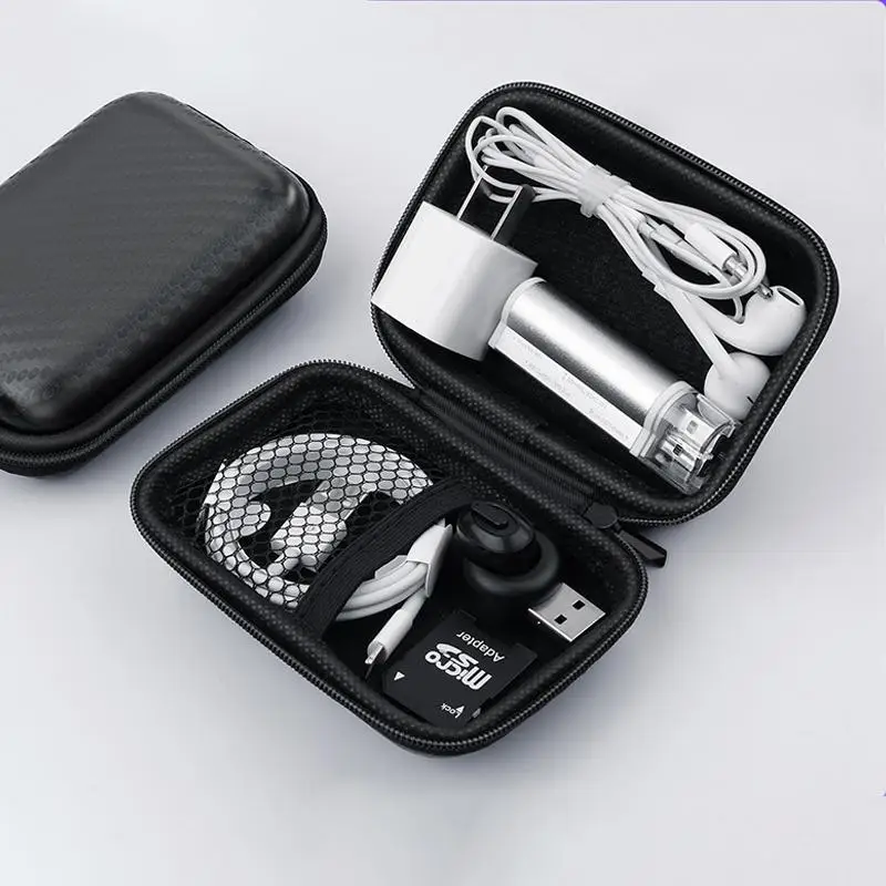 

Protable Earbuds Bags Earphone Storage Case Shell, Waterproof Protection Headphone Accessories Cable Carrying Hard Bag Mini Box