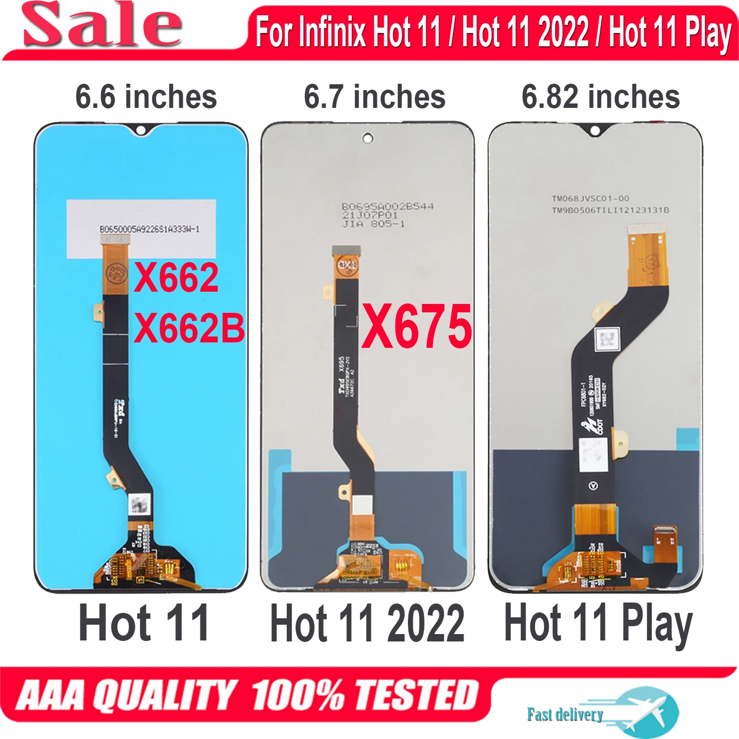 Оригинальный ЖК-дисплей для Infinix Hot 11 Hot11 Play, зеркальный дисплей для Infinix Hot 11 2022 X675 X662 X662B LCD