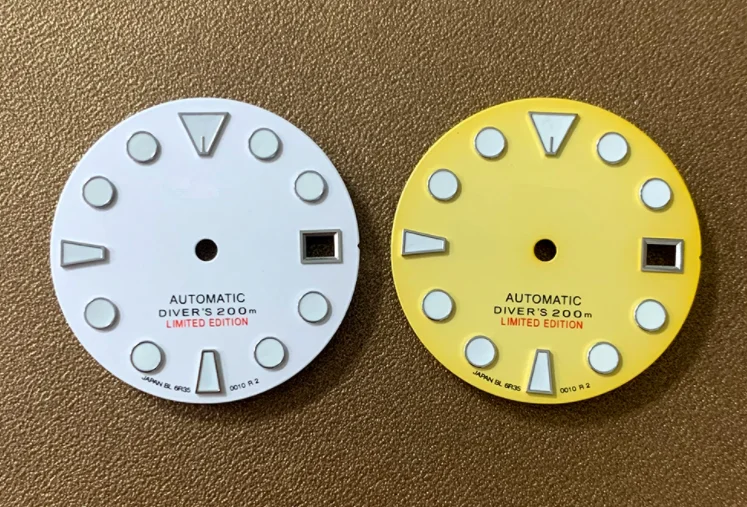 

Циферблат часов, не светящийся, 35 мм, подходит для движения NH35 с логотипом S