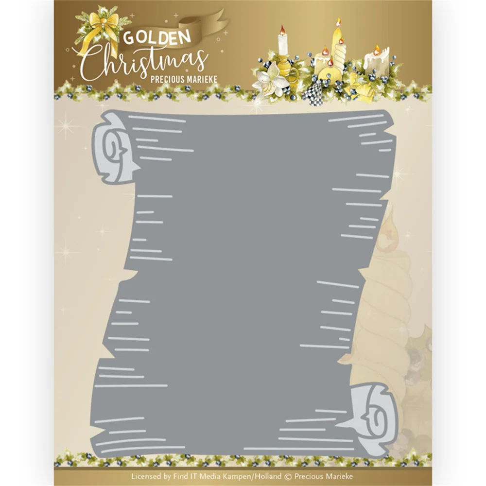

2022 Newest Paper Scroll Metal Cutting Dies Scrapbook Diary Decoration Embossing Template Diy Greeting Card Handmade Craft Molds