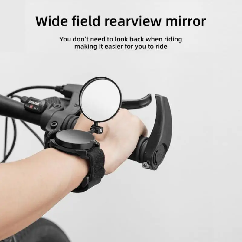 

Foldable Bicycle Wrist Mirror 360° Rotatable Cycling Wrist Rearview Safety Bike Arm Back Mirror Rear Reflector Bike Accessories