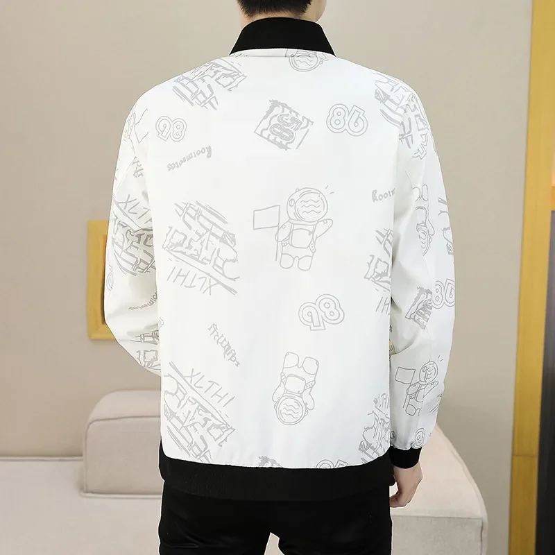 Модная бейсбольная куртка в американском стиле для мужчин весенне-осенний