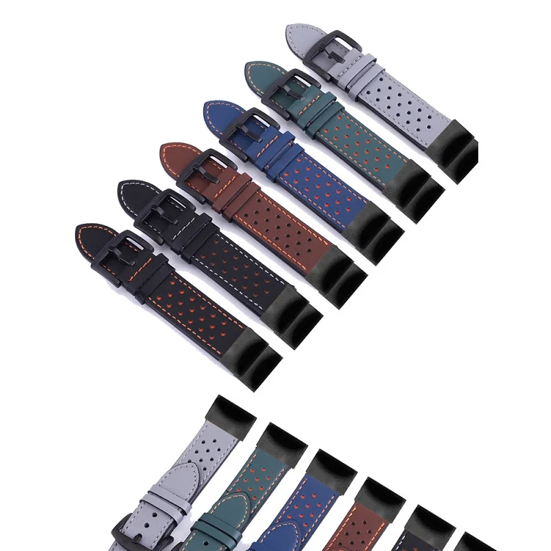 

26mm22mm Sport Leather Strap Wristband for Garmin Fenix 7X 7 6X 6 Pro 5X 5 Epix Gen 2 935 945 Smart Watch Quick Release Bracelet