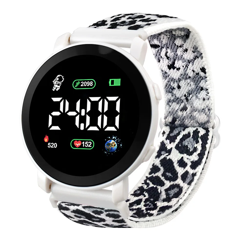 LED Electronic Watch for Children Braided Electronic Sport Wrist Watch Clock Digital Kids Watch Wristwatch Boys Girls Relojes
