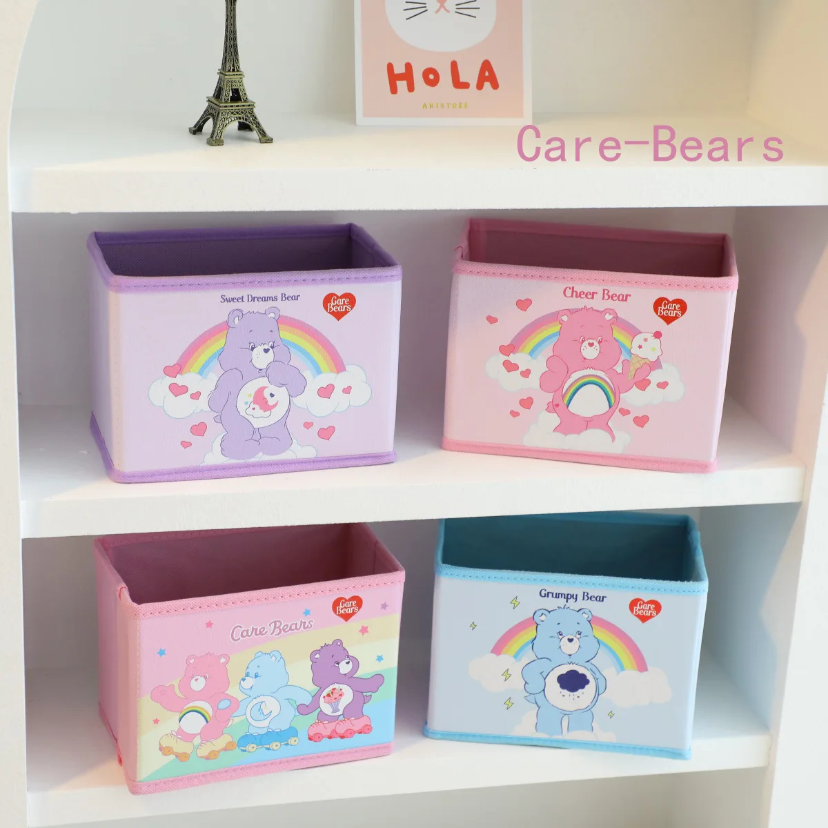 Складной контейнер для хранения Kawaii Care в виде медведей из аниме модный