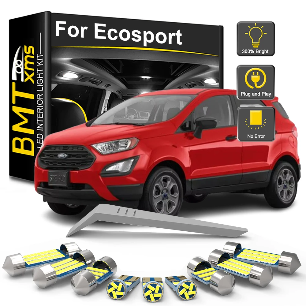 BMTxms 13 шт. для Ford Ecosport 2013 2014 2015 2016 2017 2018 2019 2020 2021 комплект светодиодных ламп