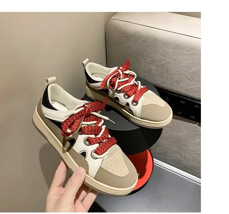 

2022 women shoes Training shoes Women's shoes Retro board shoes Student shoes women work shoes comfortable for work