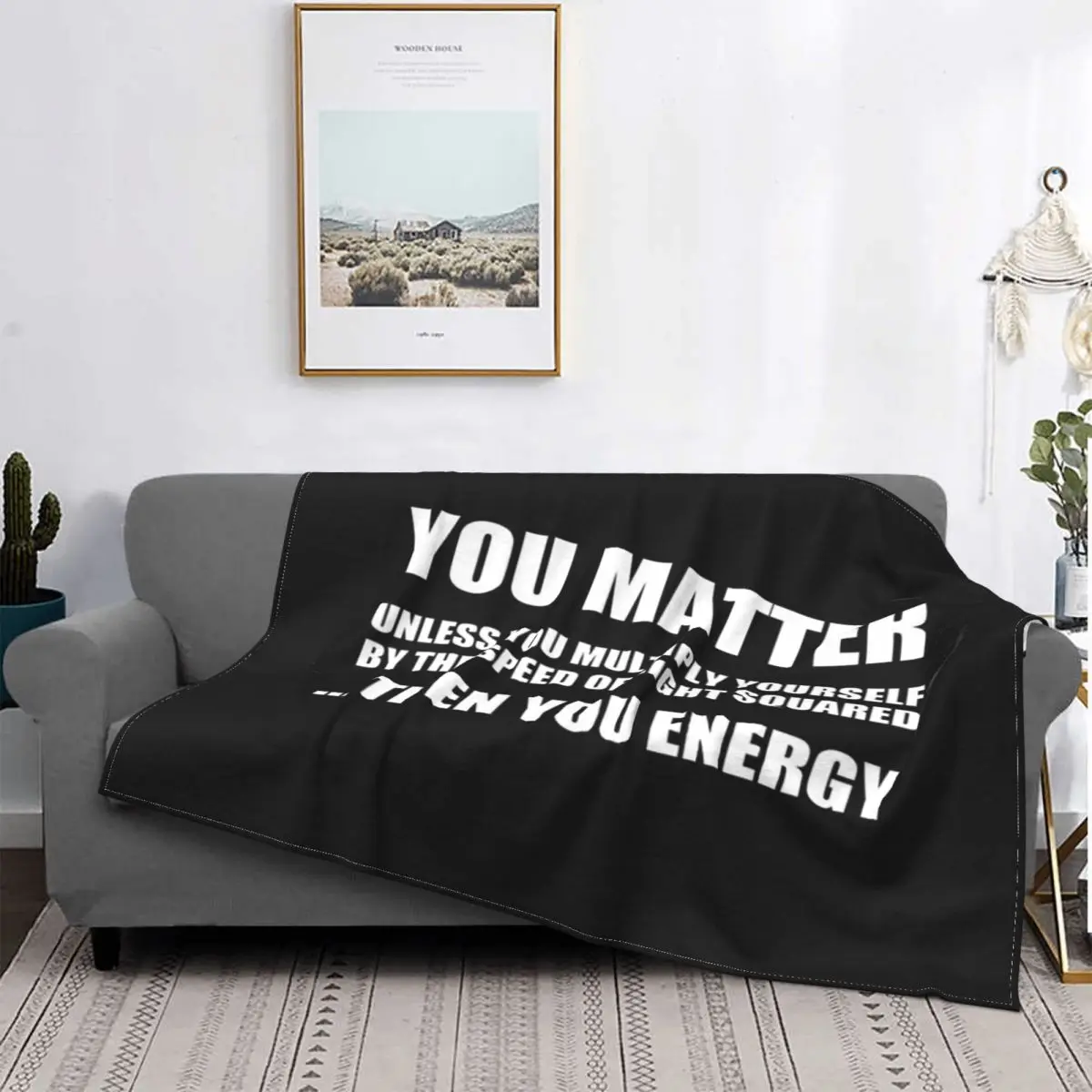 

You Matter a menos que multiplices la manta, colcha de cama a cuadros, funda de cama, manta con capucha 150, colcha de verano