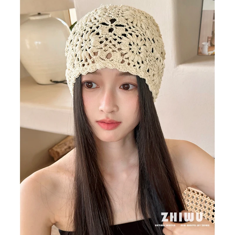 Zhiwu ~ французская винтажная кепка-сумка ручной работы женская тонкая полая