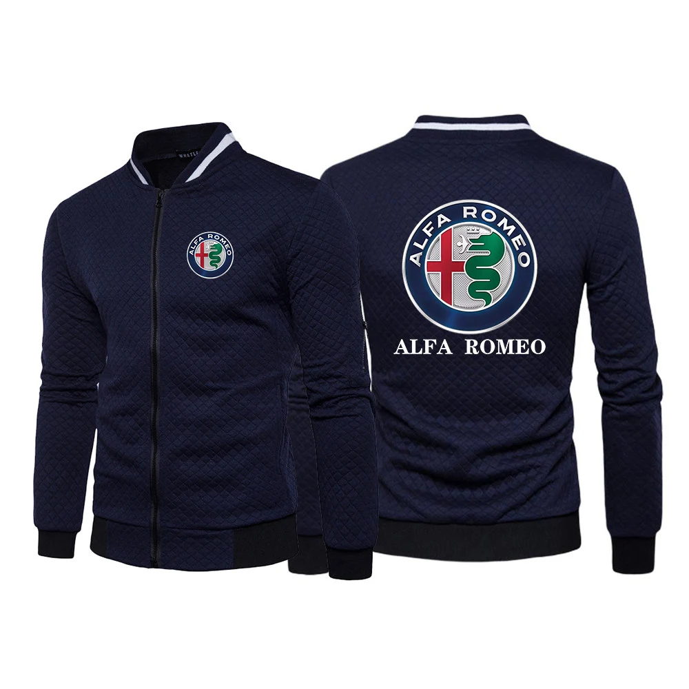 

2023 Alfa Romeo Men's New High Quality Fashion Zipper Round Neck Casual Slim Hoody Sweatshirt Cardigan Coats Hooded Clothing