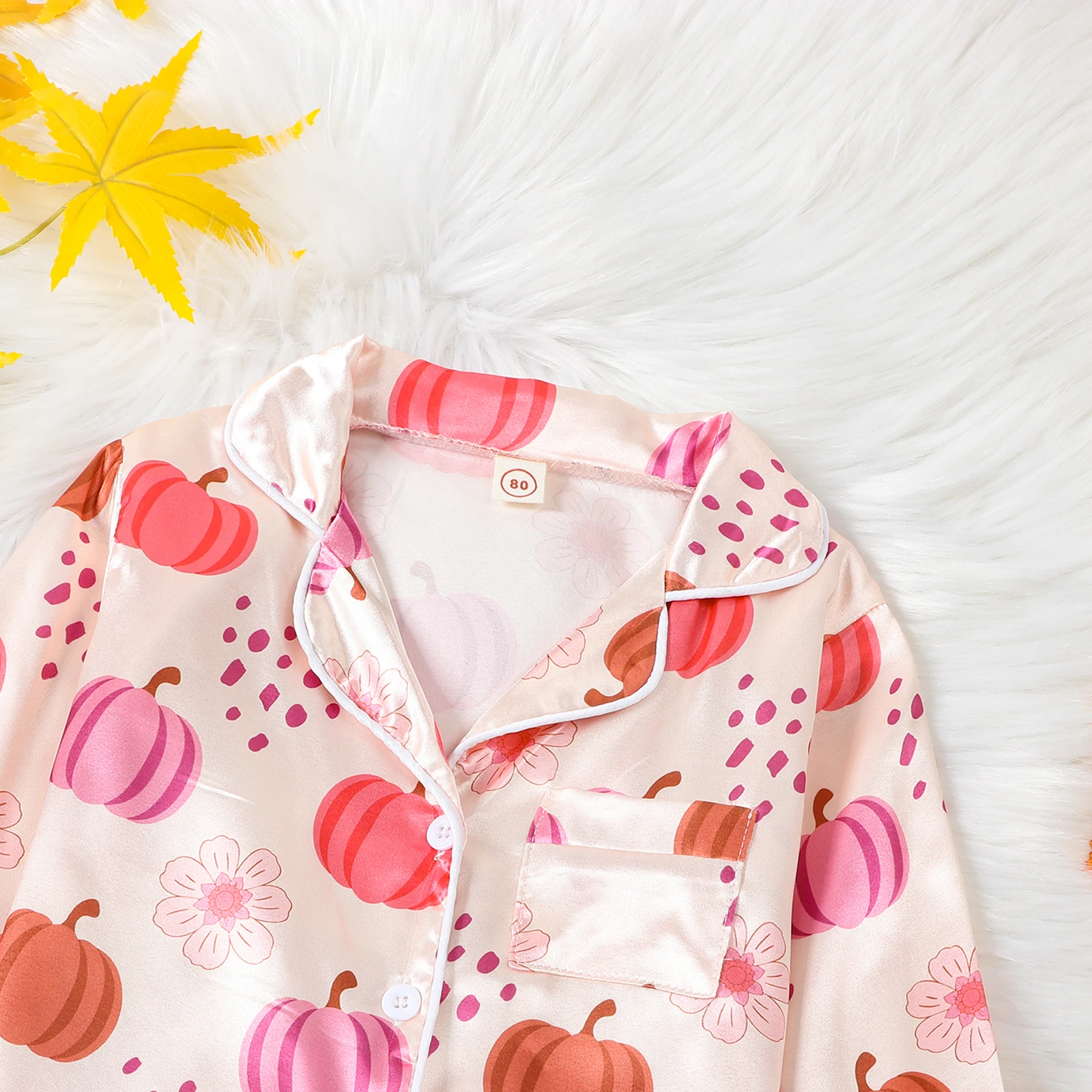 BeQeuewll детские пижамные комплекты с принтом тыквы для девочек одежда сна малышей