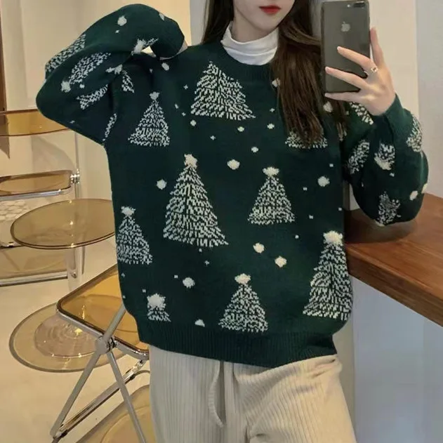 Новое поступление 2023 года: пуловер в стиле ретро: шикарный и простой ленивый