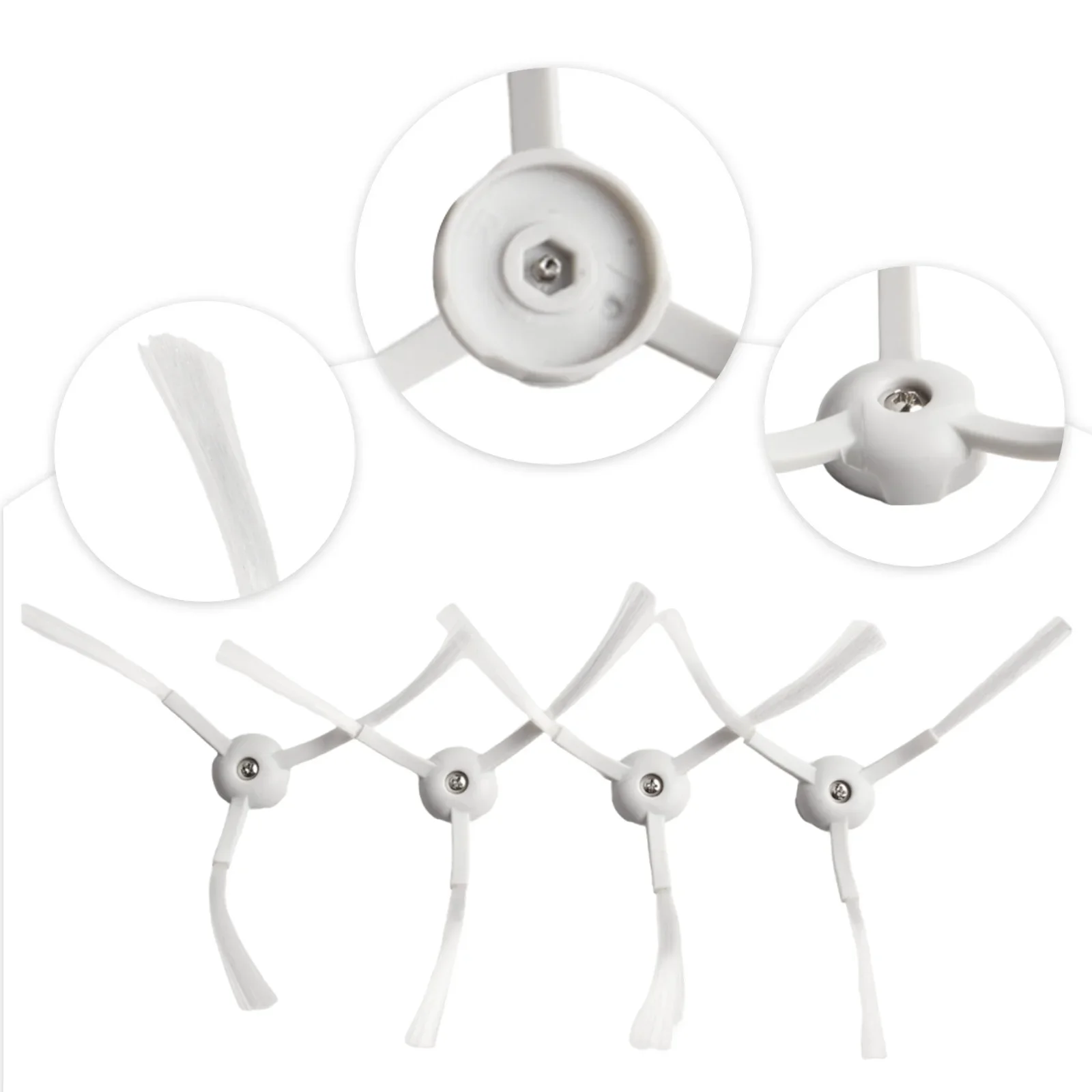 4 шт. боковая щетка для Tefal Explorer series 60 RG7447 RG7455 RG7447wh подметальная фотокамера