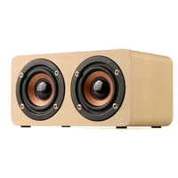 wireless bluetooth compatible mini wooden speaker combination double speaker