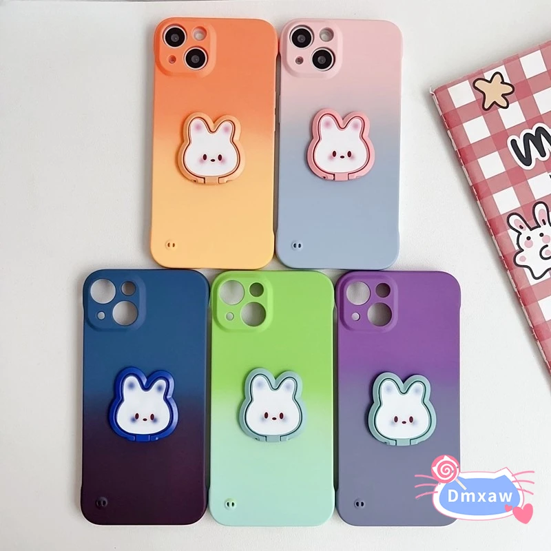 ДЛЯ Vivo V30 Pro Y36 Y78 5G V29 V27 V25 V27E V23 Y73S Жесткий PC безрамный градиентный чехол с кольцом