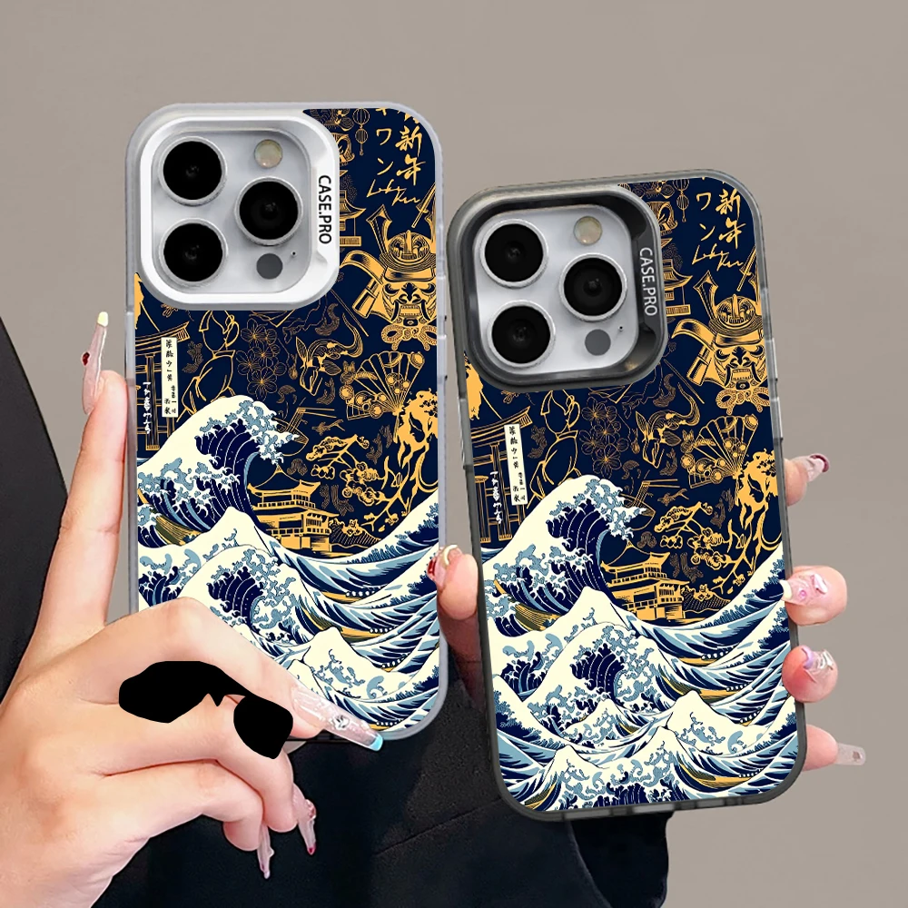 Фото Противоударный тонкий защитный чехол Sea Wave IMD для Xiaomi Redmi 15C, Note 14, 13, 12, 11, 10 Pro, 14C, 13 5G, 4G с серебристой защитой камеры №1