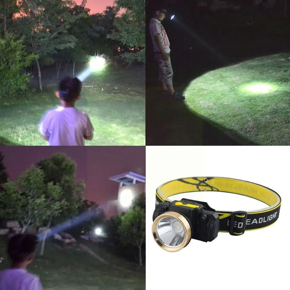 

Outdoor V16 Wireless Induction Strong Light Headlight USB Charging Switch LED Wave Camping Night Light Fishing W6E7