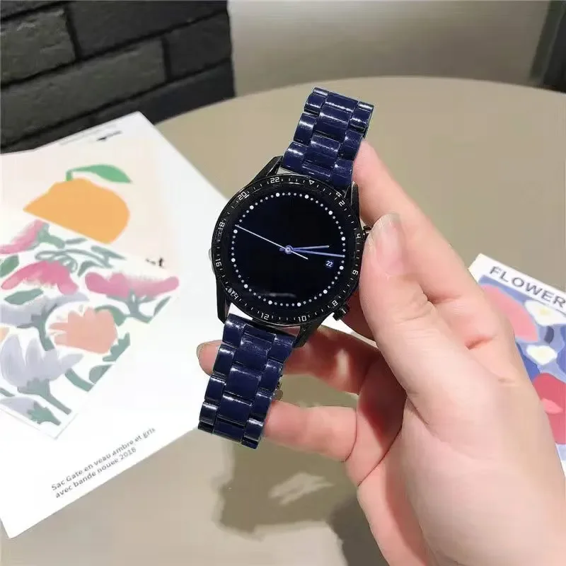 Фото Candy strap For Samsung Galaxy watch 7/FE/6/5pro/Classic/Active 2/Gear S3 20-22mm watch band resin bracelet Huawei GT 2/2e/3 pro №5