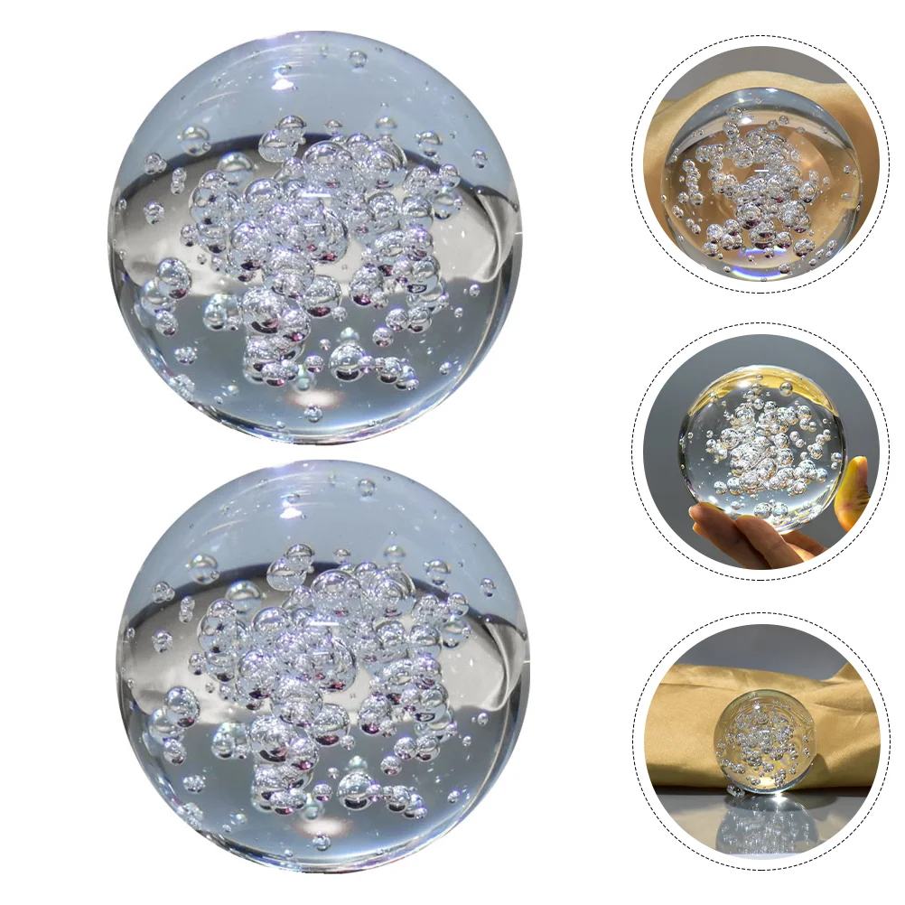 

Crystalbubble Spheredecorative Clear Paperweightphotography Globe Decoration Ornamentsfortunedesktop Ornament Gift Home Decor