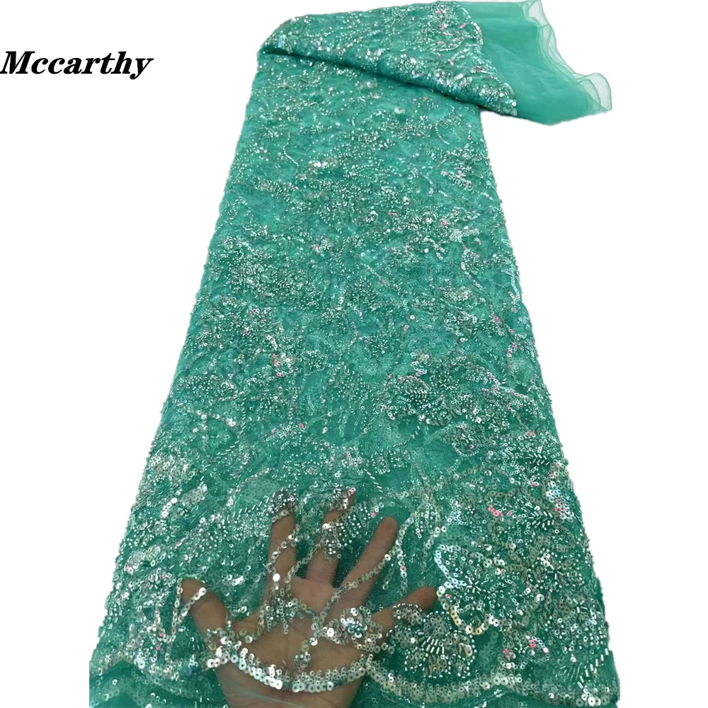 

Mccarthy, нигерийские бусины, сетка, тюль, кружево, лидер продаж, кружевные ткани с блестками, нигерийские кружевные ткани для платья