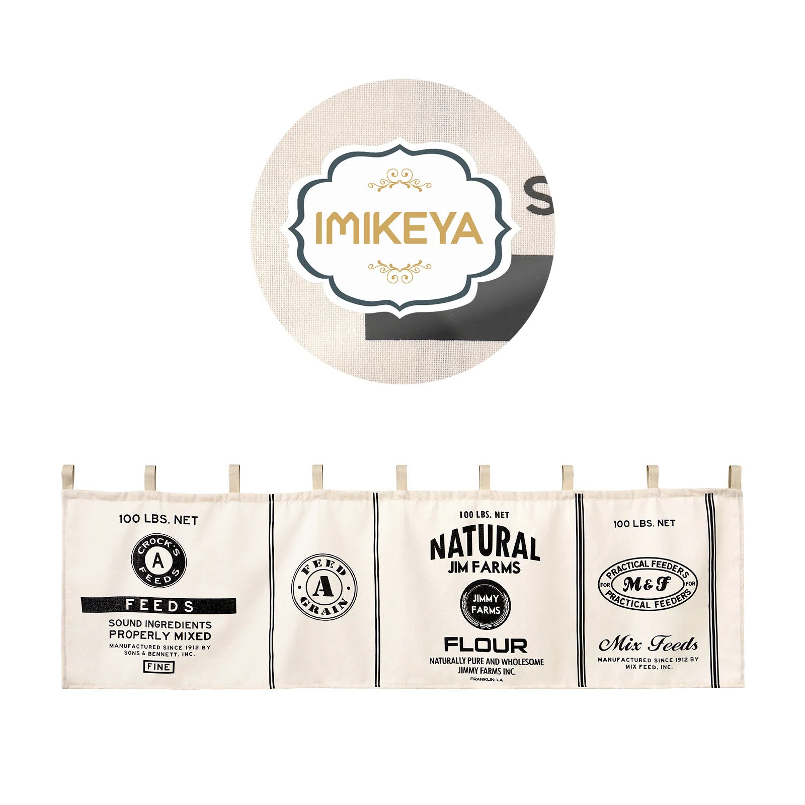 Занавеска Черно-белые шторы Офисная штора для окон Кухня Короткие подзоры