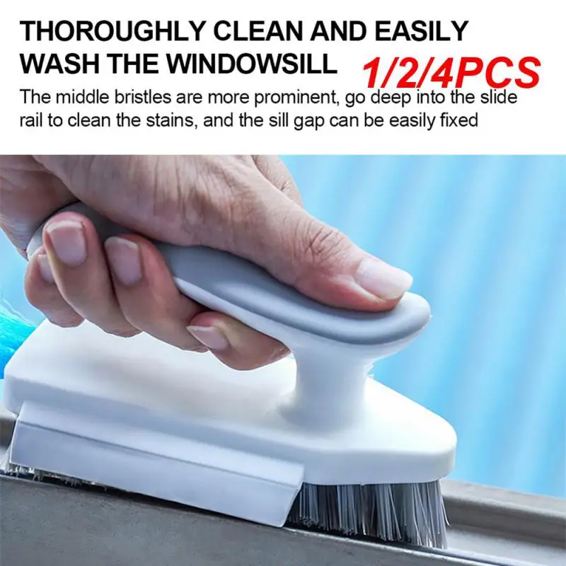 

1/2/4PCS In 1 Tile And Grout Cleaning Brush Corner Scrubber Brush Tool Tub Tile Floor Scrubber Brushes Multifunctional Gap Brush