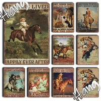 vintage metal tin sign dirt horse smell and dog slobber are always good for the soul funny retro wall art for kitchen