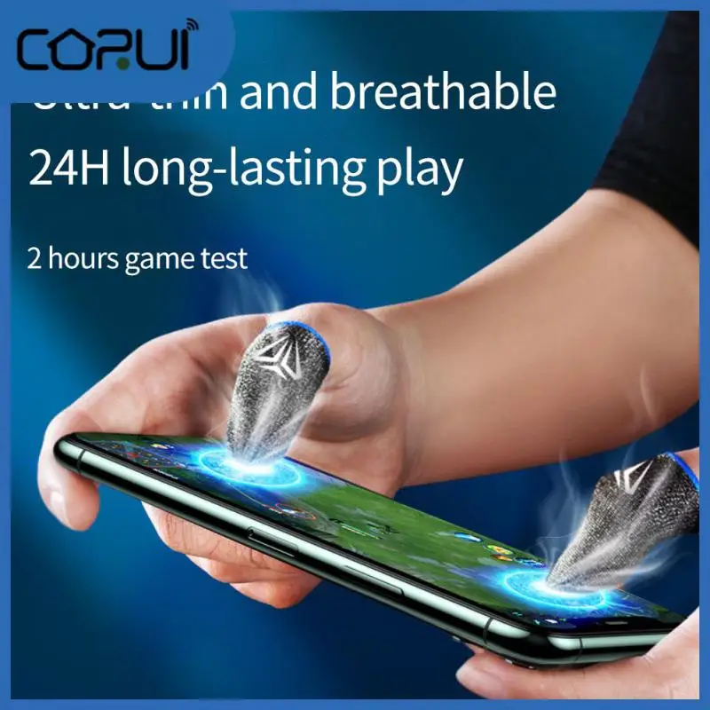 

Breathable Gaming Fingertip Sensitive Game Controller Ultra-thin Mobile Games Touch Screen Finger Cots Touch Screen Gloves
